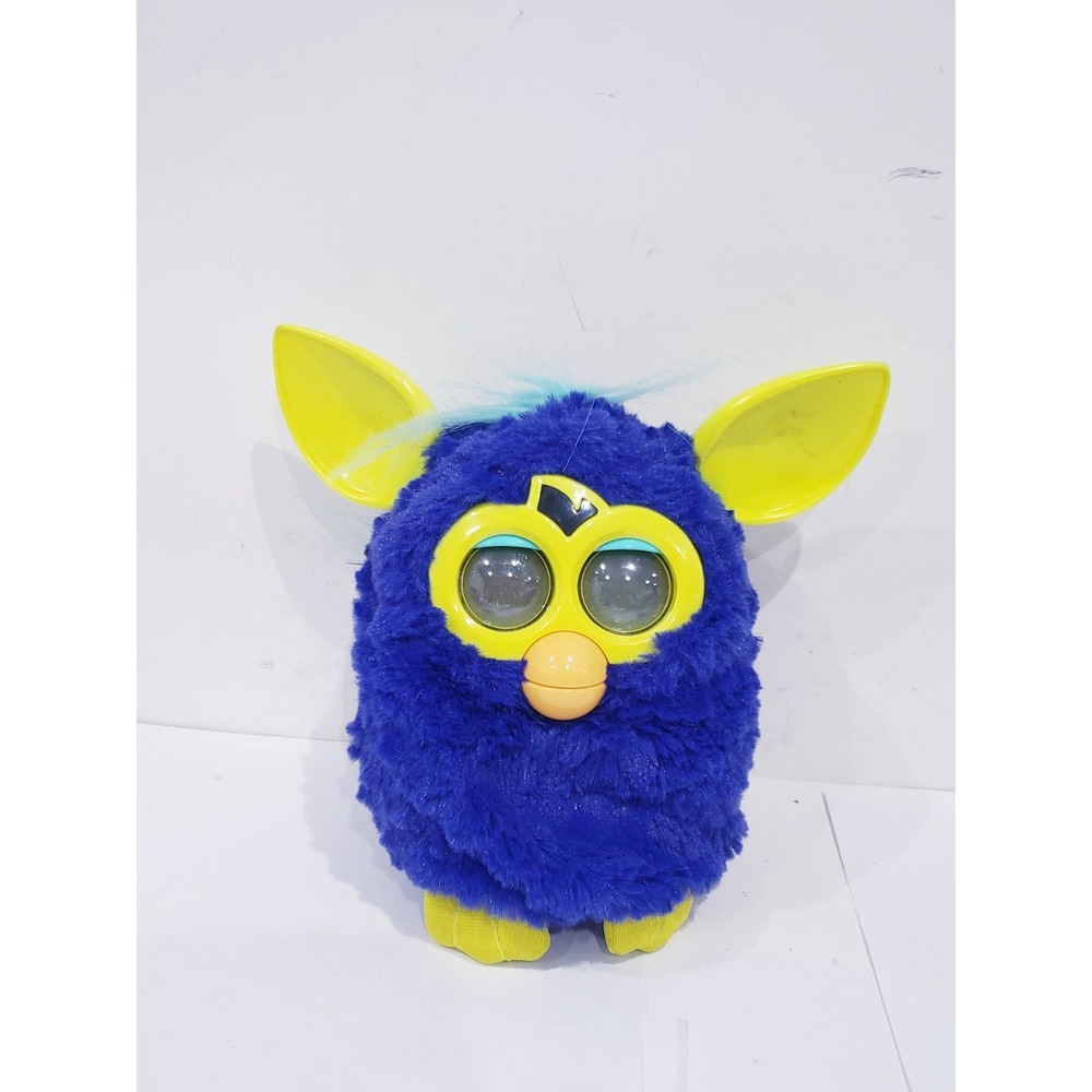Furby Boom Works Hasbro Starry Night Blue Teal Yellow Ears Interactive Toy